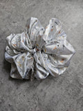 Farm yard Ducks XL Satin Hair Scrunchie.