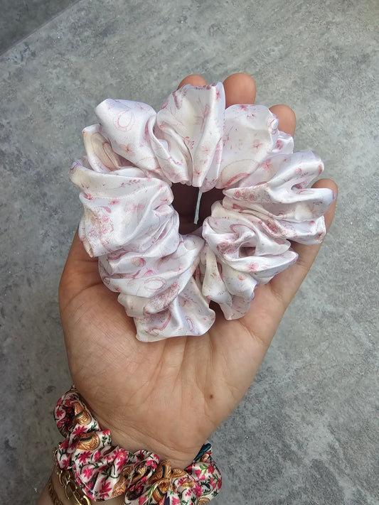 Dainty Pink Cowgirl Midi Scrunchie