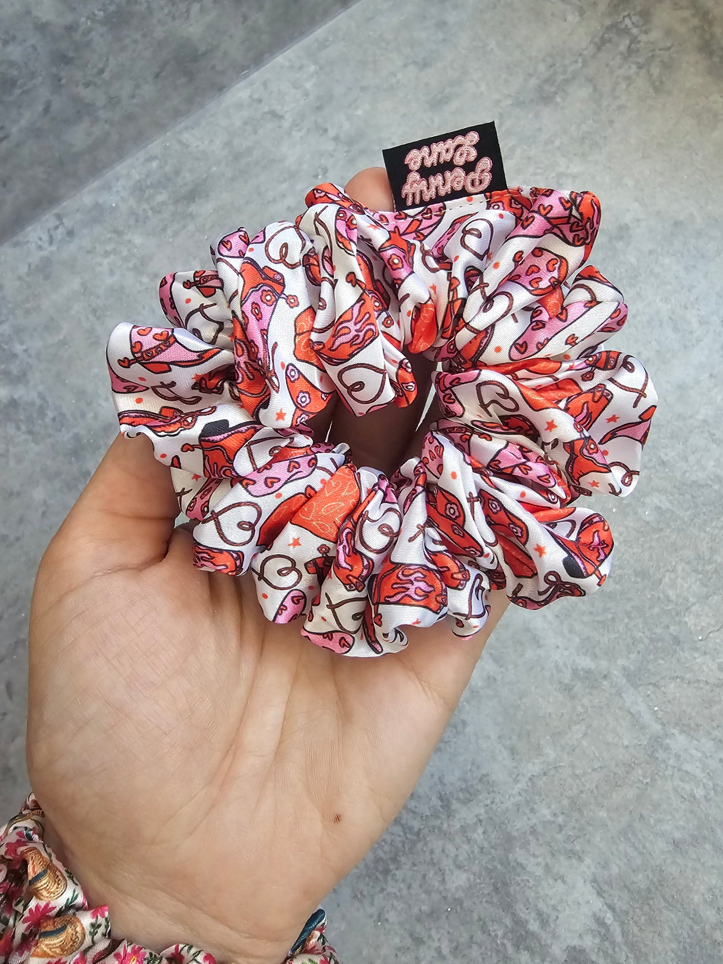 Girly Cowgirl Midi Scrunchie