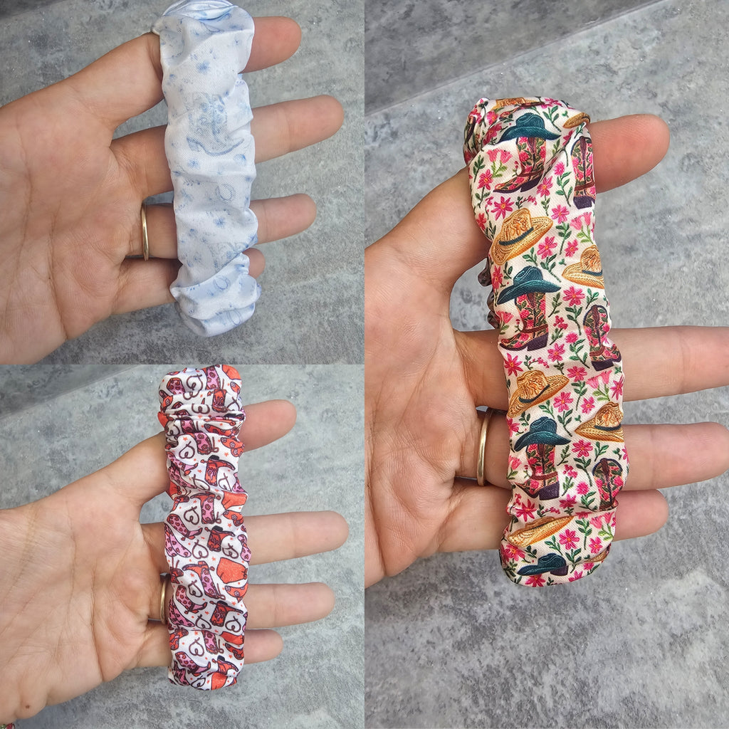 Cowgirl Scrunchie Keyrings