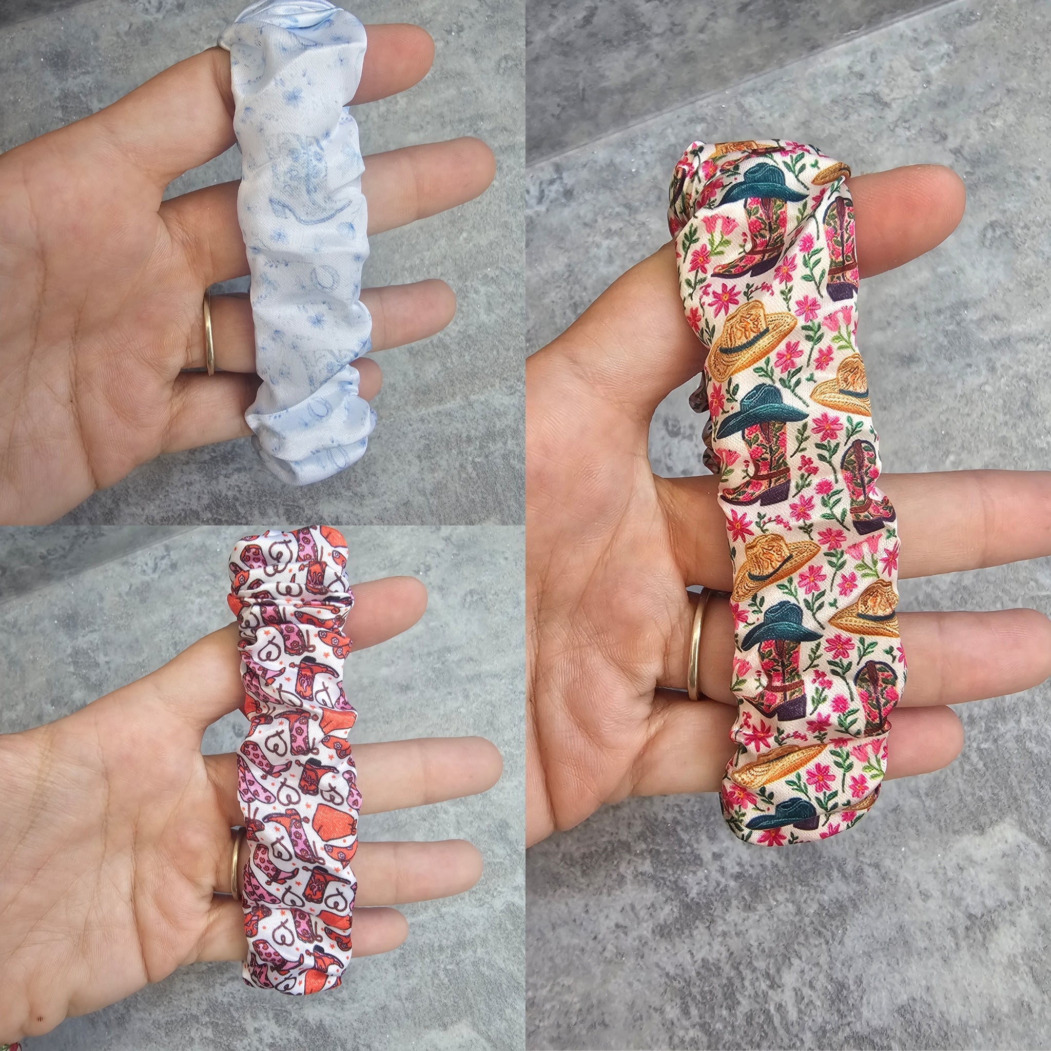Cowgirl Scrunchie Keyrings