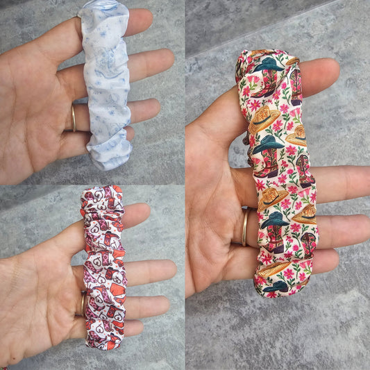 Cowgirl Scrunchie Keyrings