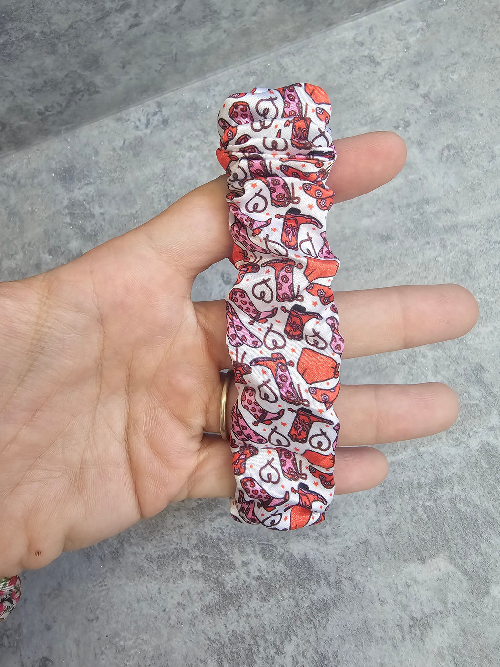 Cowgirl Scrunchie Keyrings