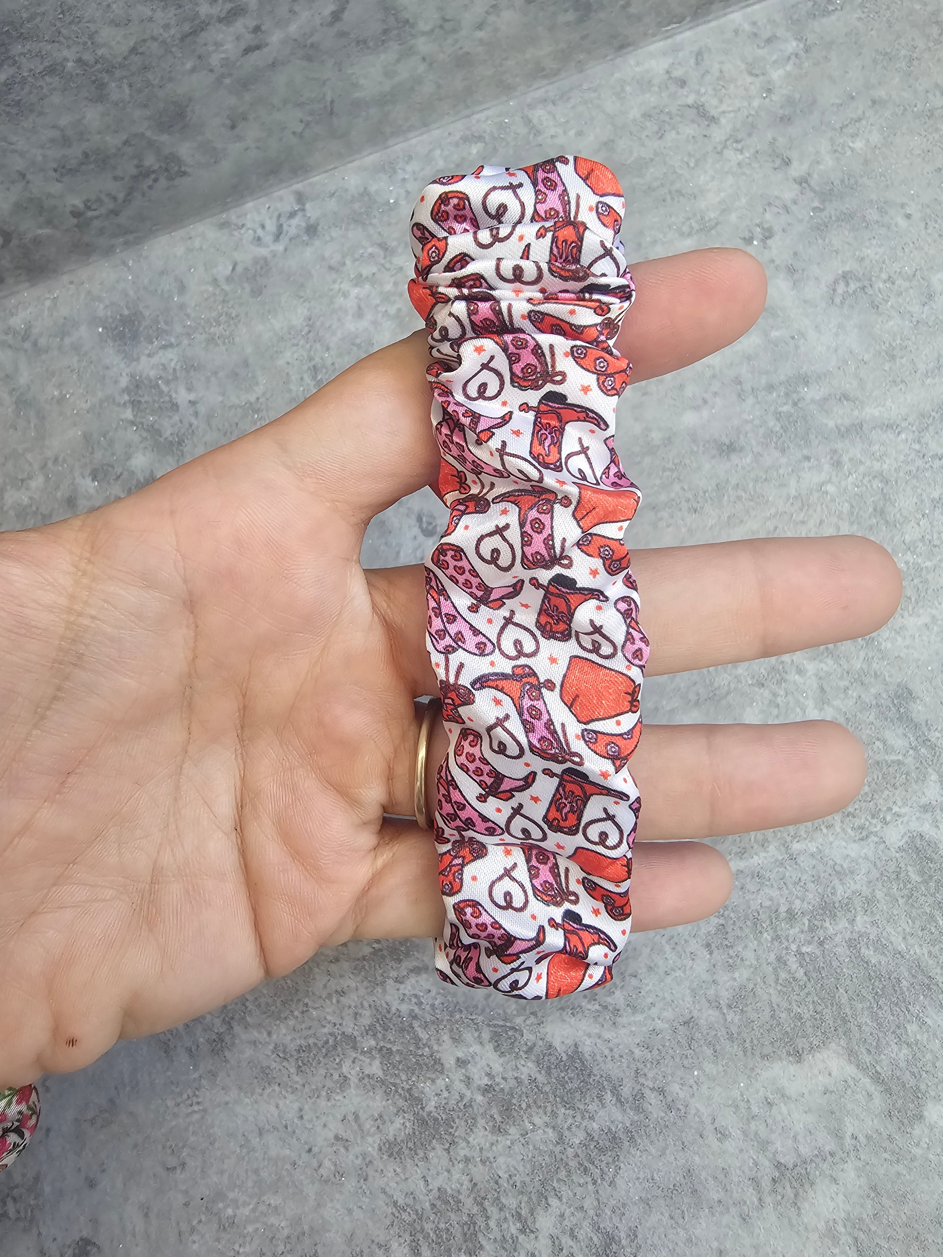 Cowgirl Scrunchie Keyrings