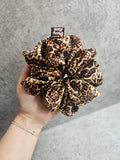 Leopard Print Luxury Satin XL Hair Scrunchie