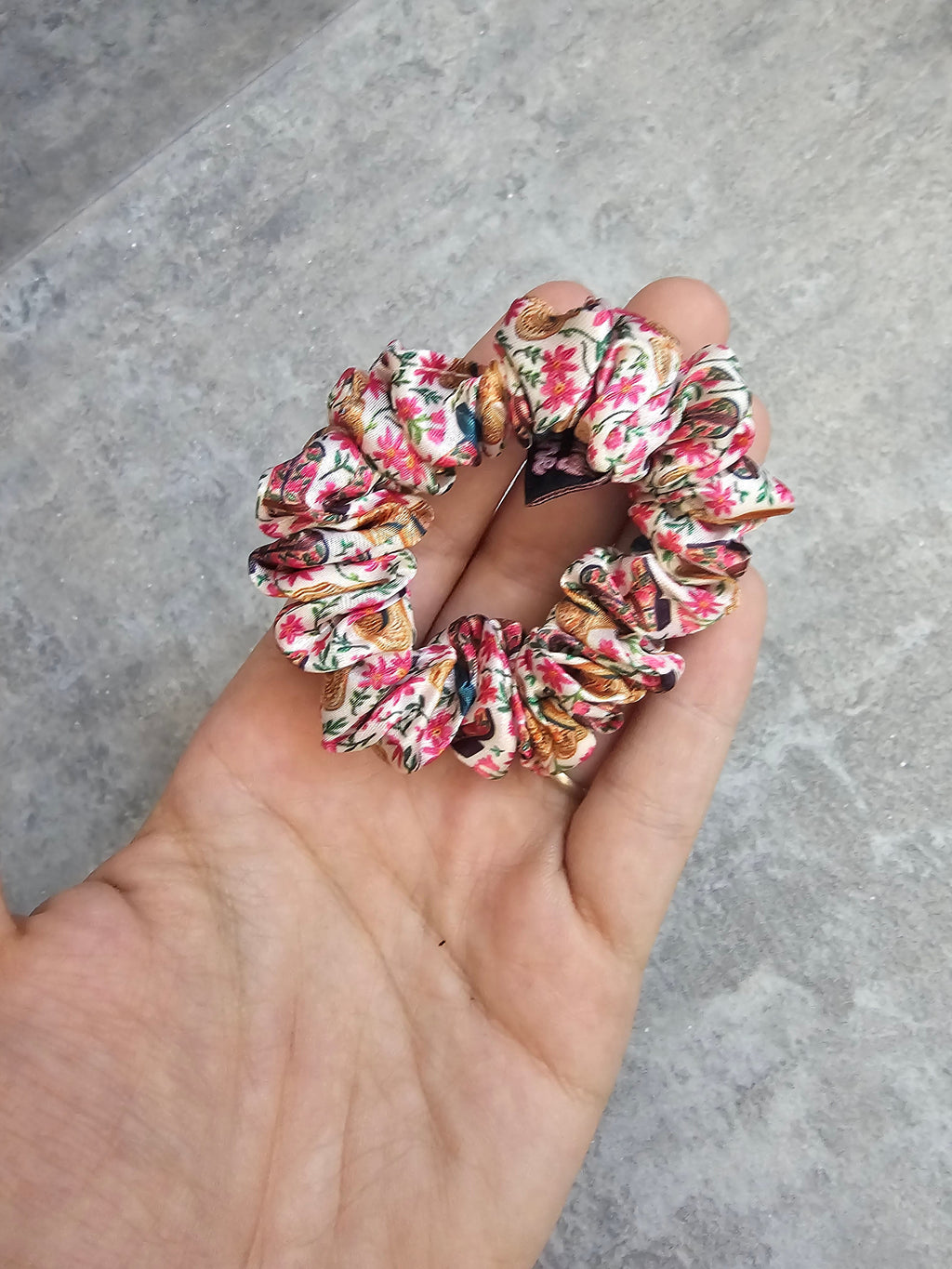 Mini Cowgirl Satin Hair Scrunchie