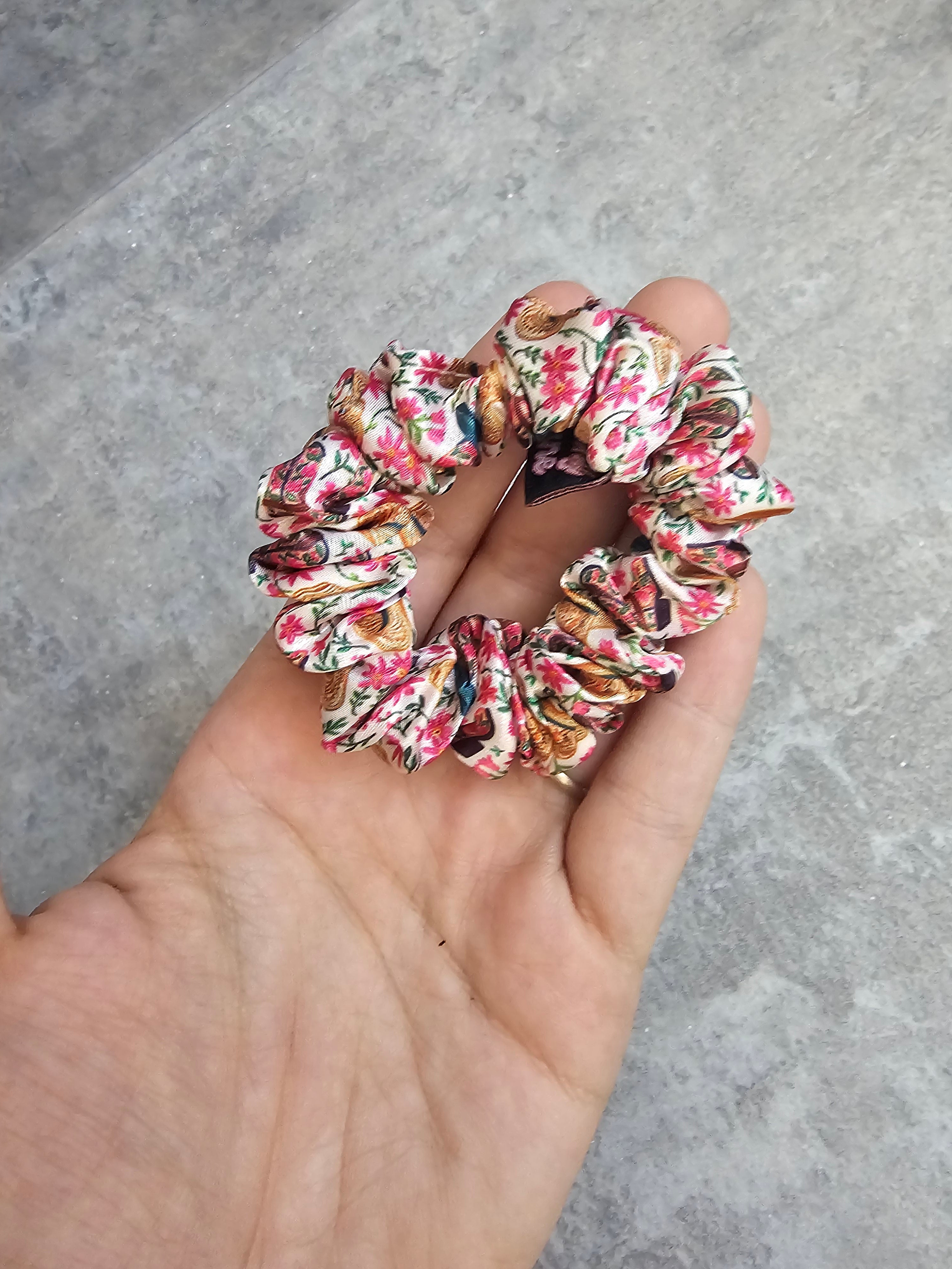 Mini Cowgirl Satin Hair Scrunchie