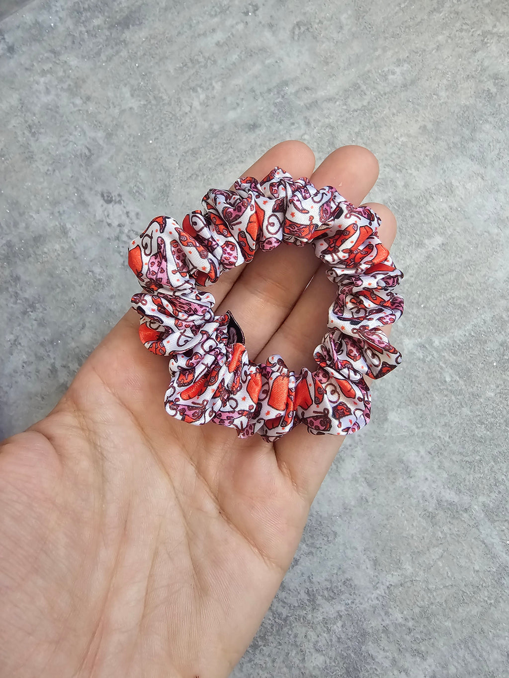 Mini Cowgirl Satin Hair Scrunchie