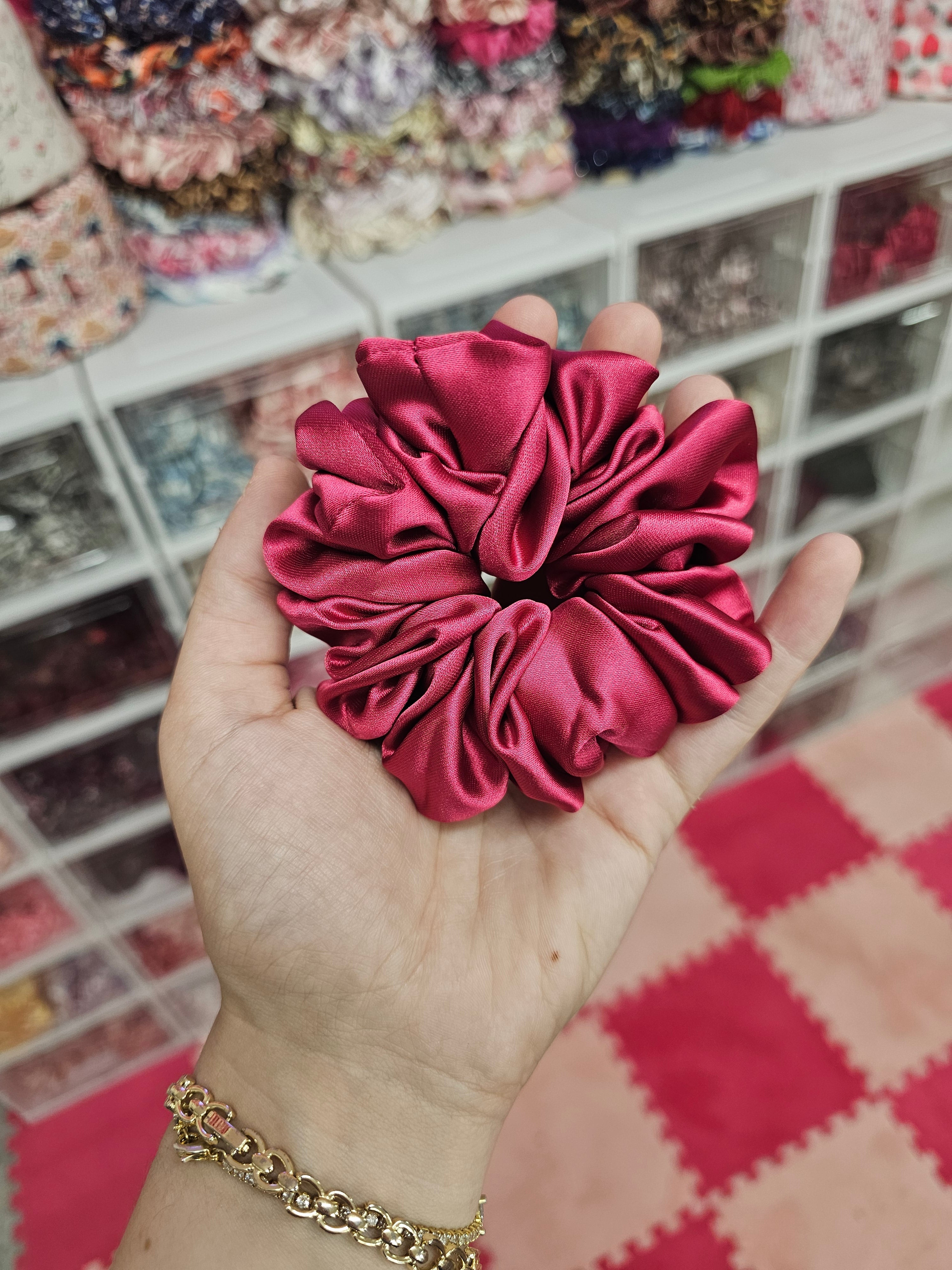 Luxury Satin MIDI Hair Scrunchie