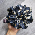 Midnight Moth XL Satin Hair Scrunchie