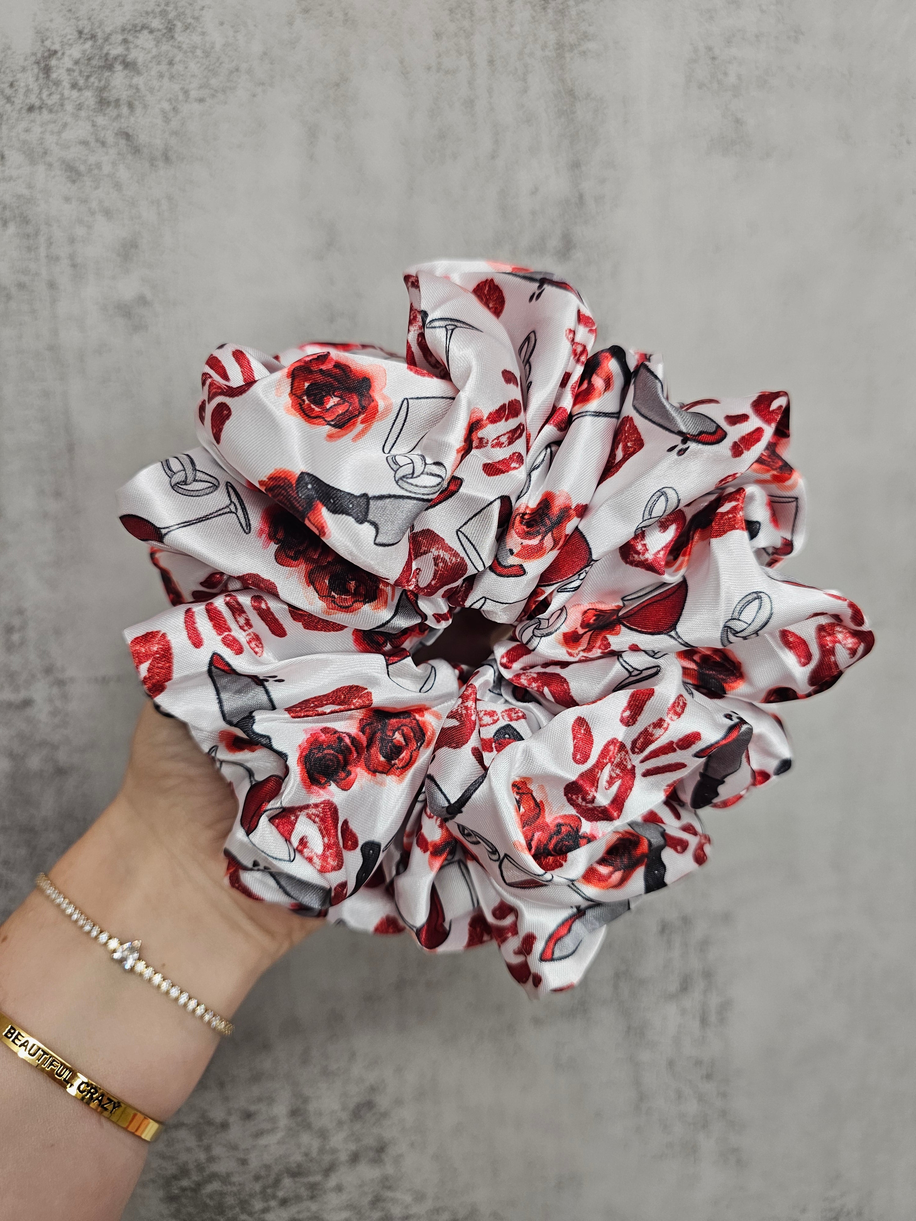 Serial Lover XL Satin Hair Scrunchie