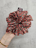 Leopard Kisses XL Satin Hair Scrunchie