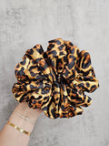 Leopard XL Satin Hair Scrunchie