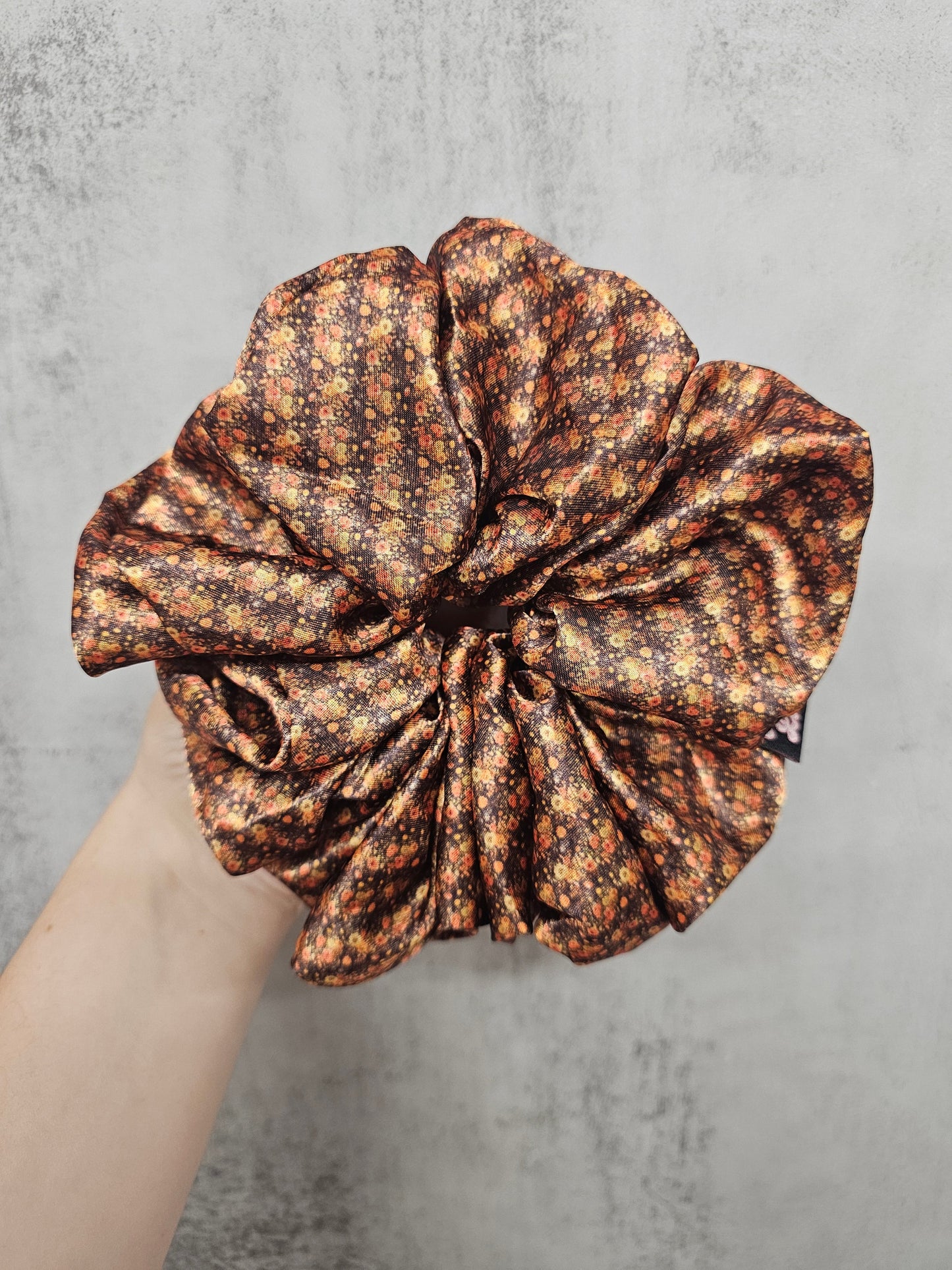Spiced Maple XL Satin Hair Scrunchie
