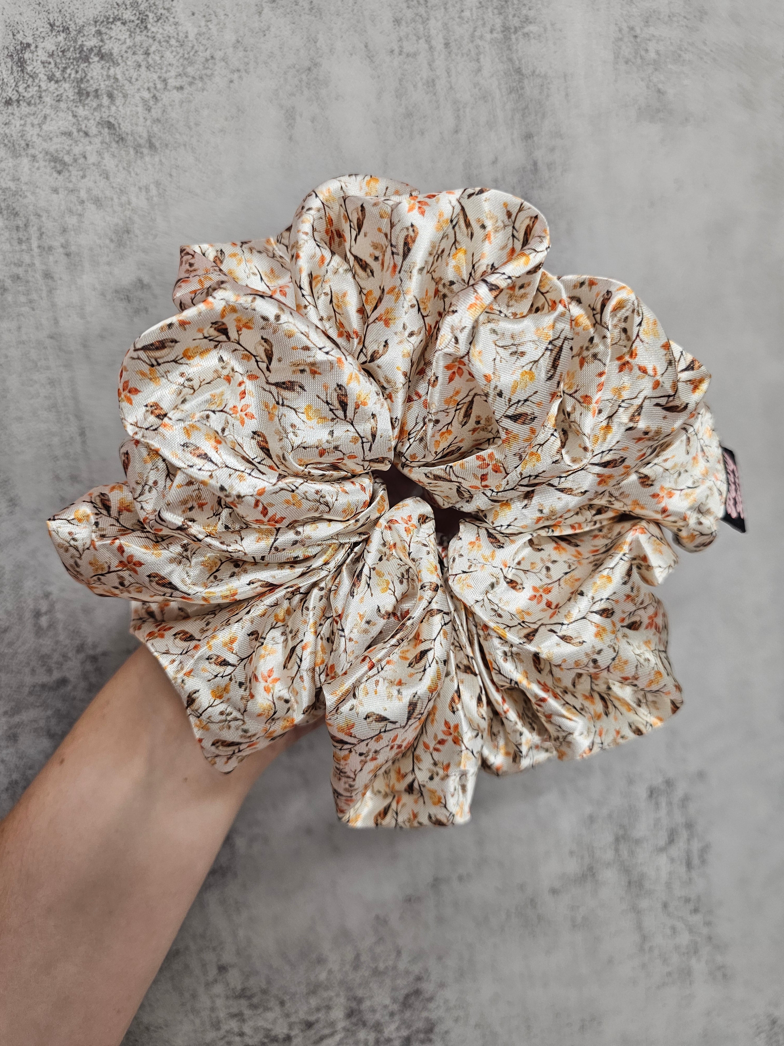Lil Robins XL Satin Hair Scrunchie