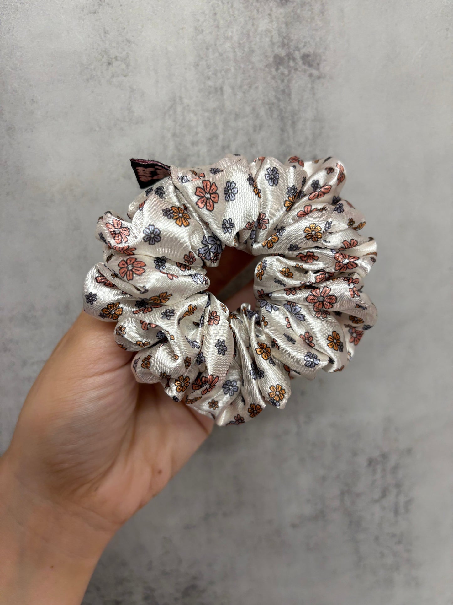 Petals Midi Satin Hair Scrunchie