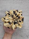 Black Cat XL Satin Hair Scrunchie