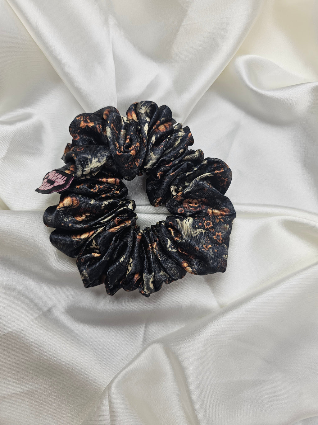 The Graveyard Midi Satin Hair Scrunchie