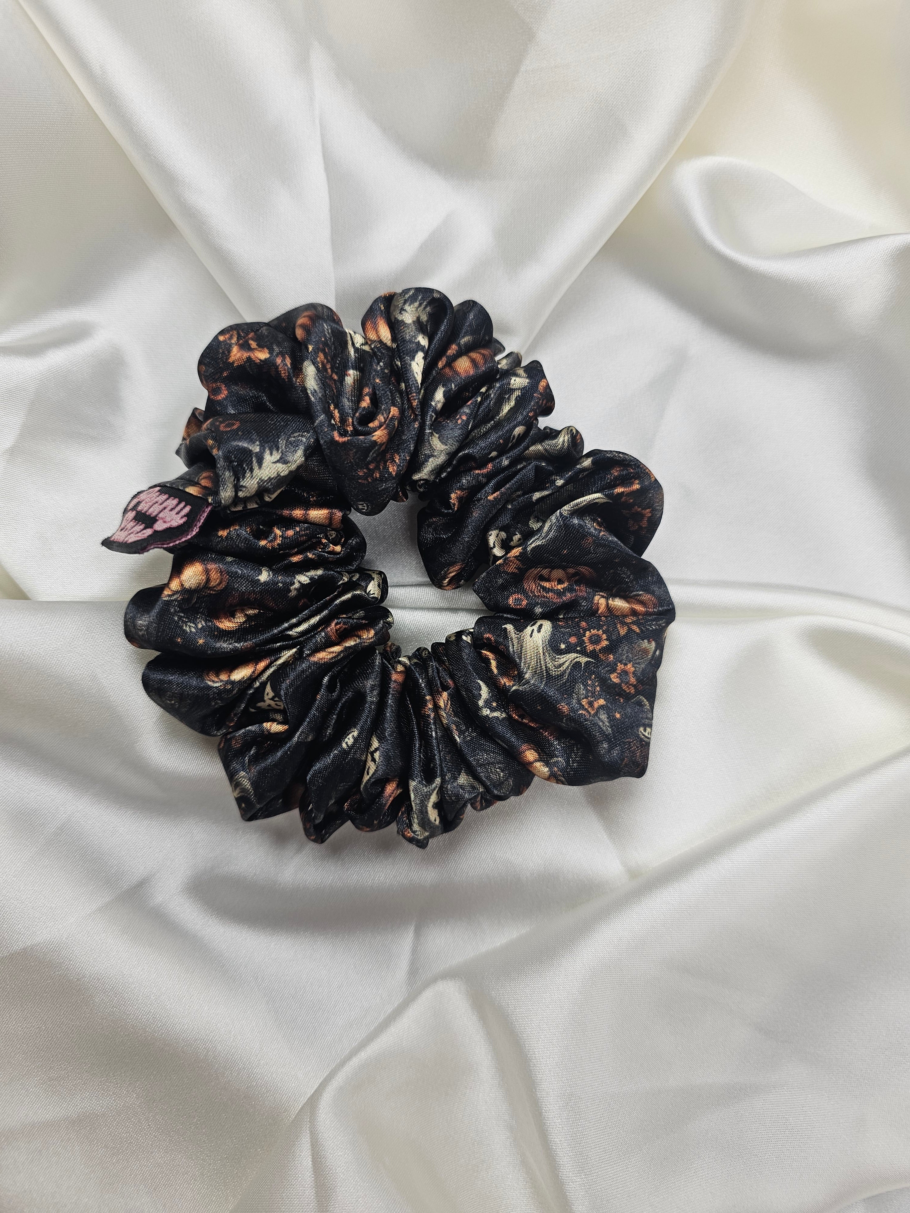 The Graveyard Midi Satin Hair Scrunchie
