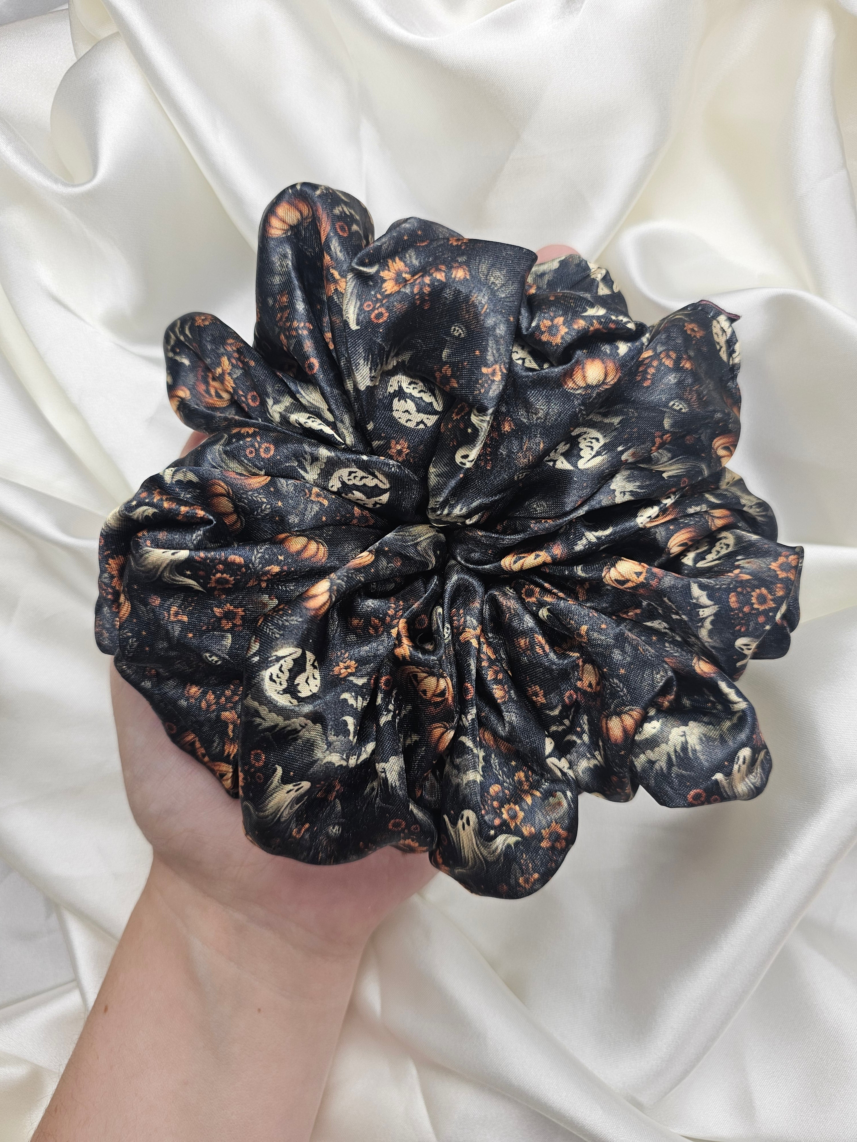 The Graveyard XL Satin Hair Scrunchie