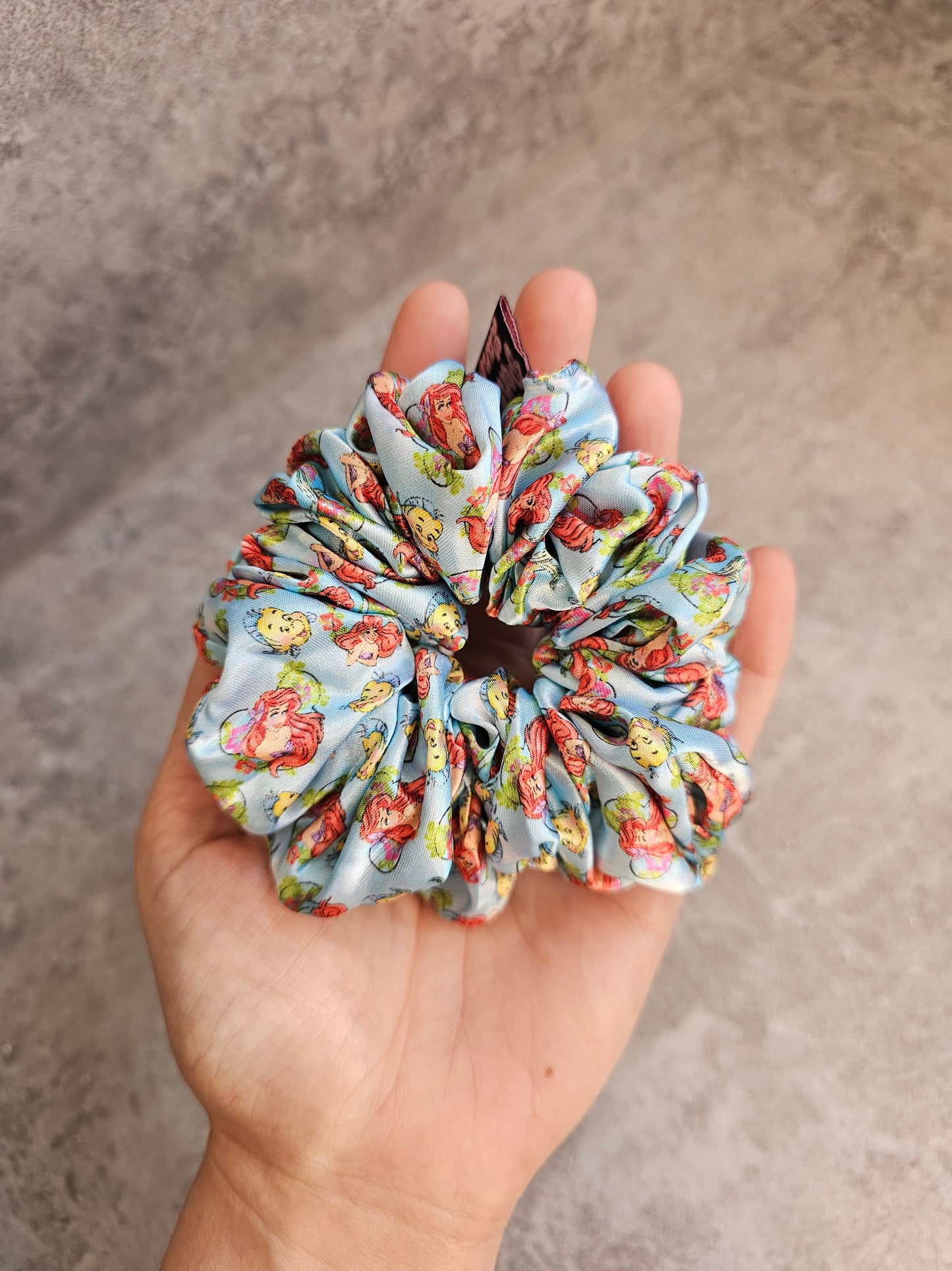 Under The Sea Mermaid Midi Satin Hair Scrunchie