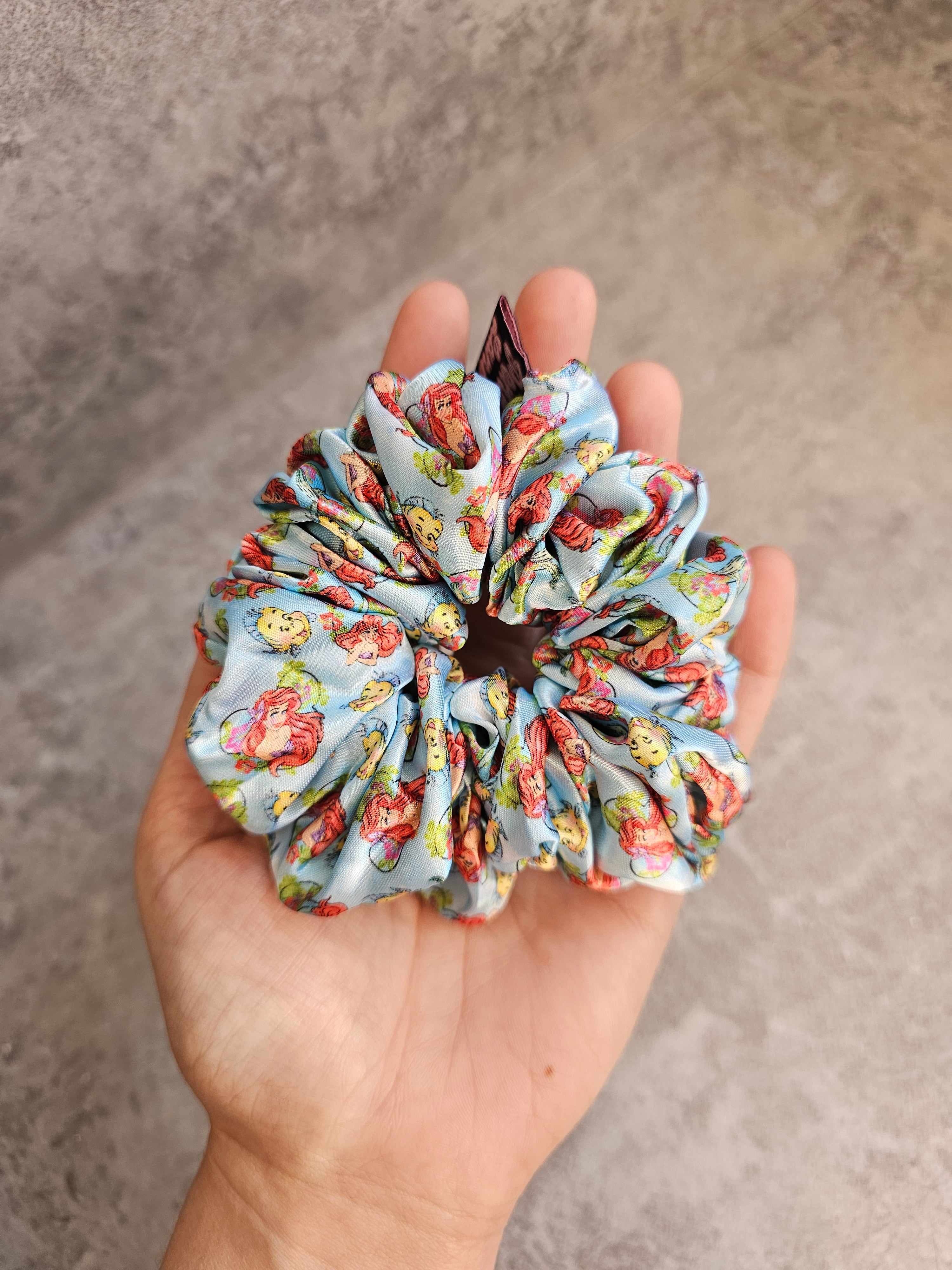 Under The Sea Mermaid Midi Satin Hair Scrunchie