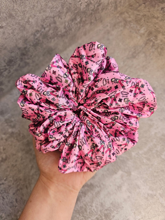 Groovy Gal XL Satin Hair Scrunchie
