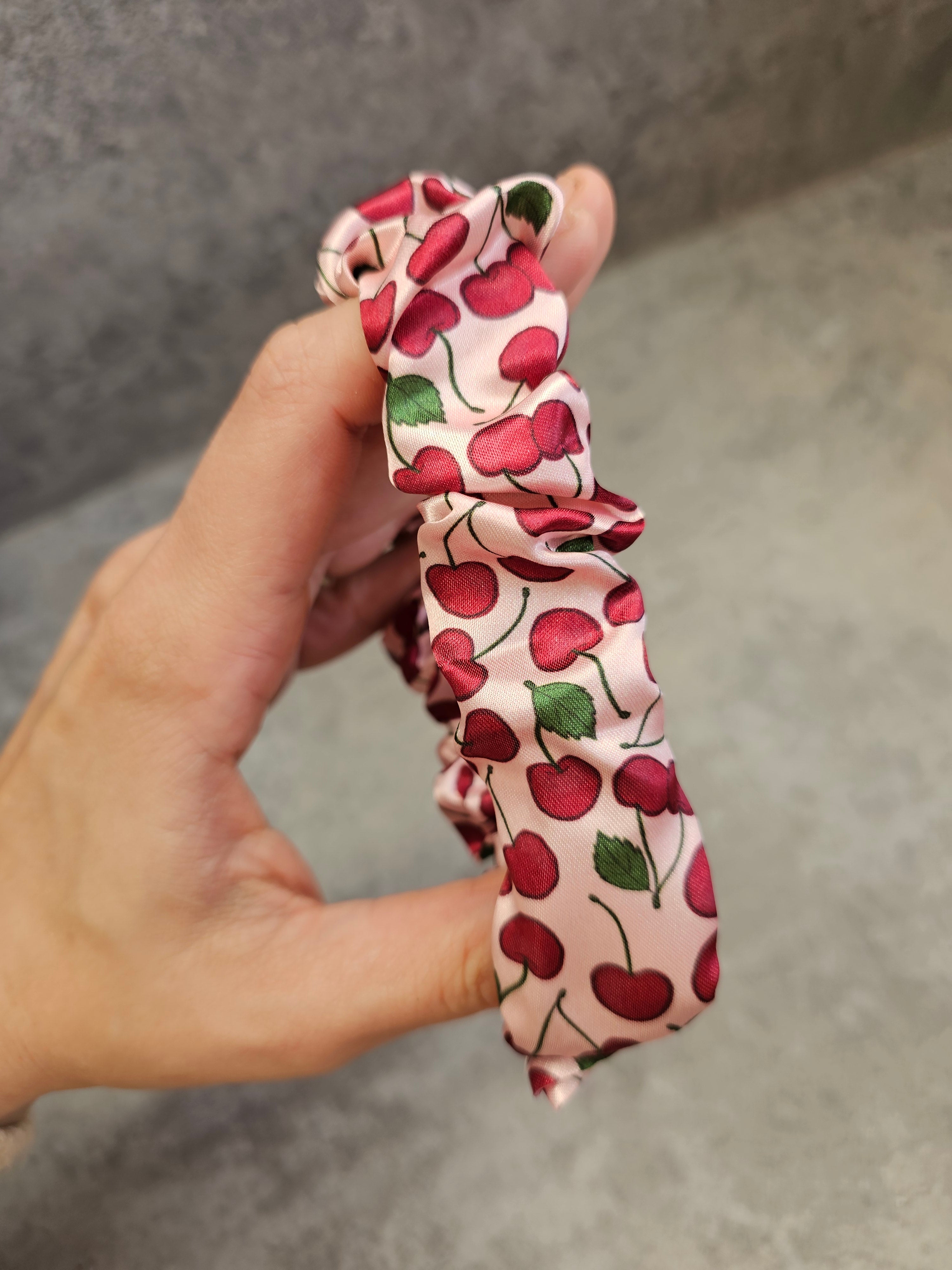 Cherry Bomb Scrunchie Keyring