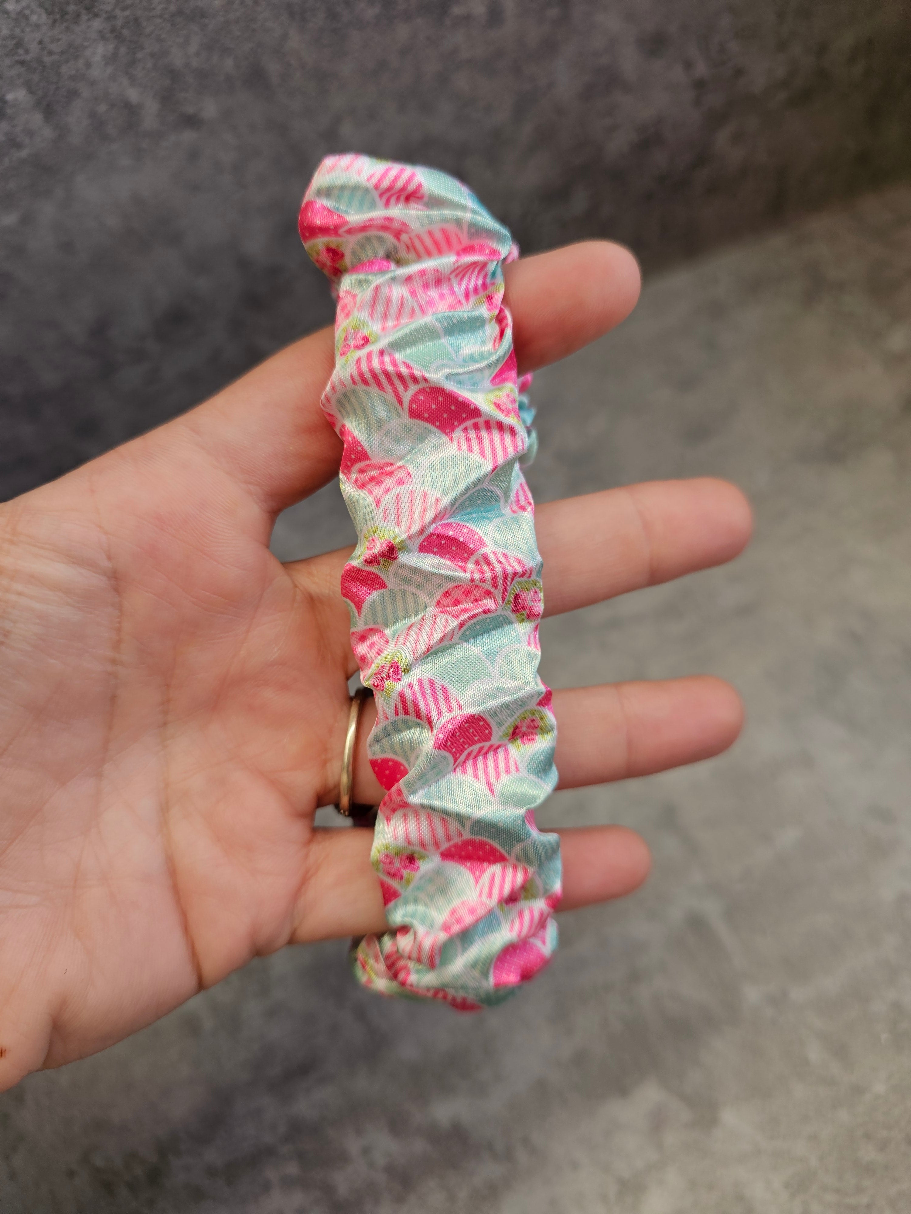 Rose Water Scrunchie Keyring