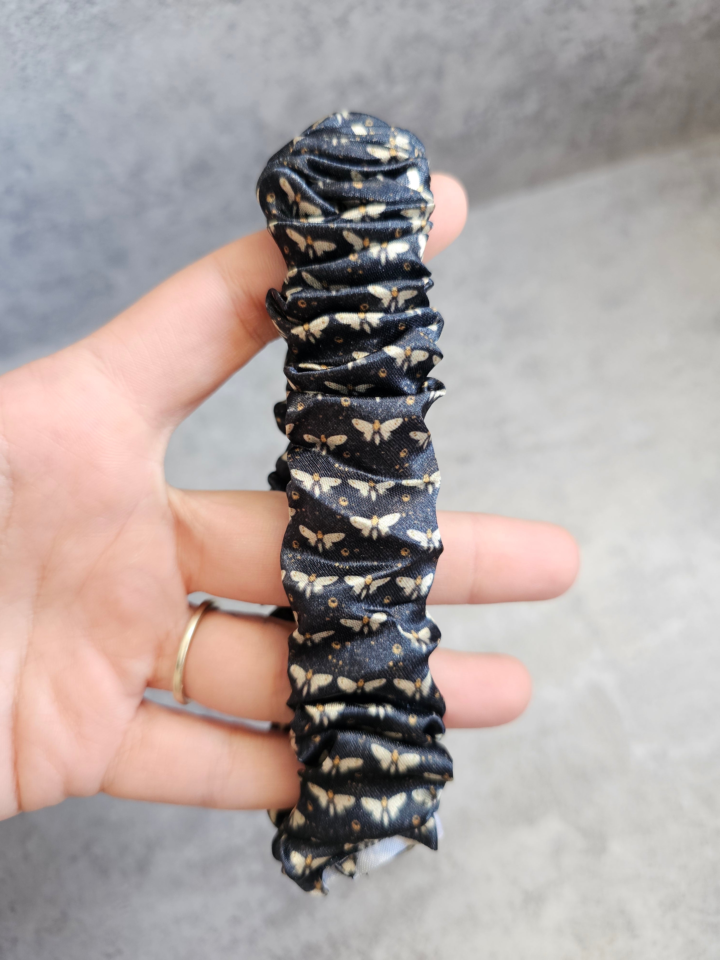Midnight Moth Scrunchie Keyring