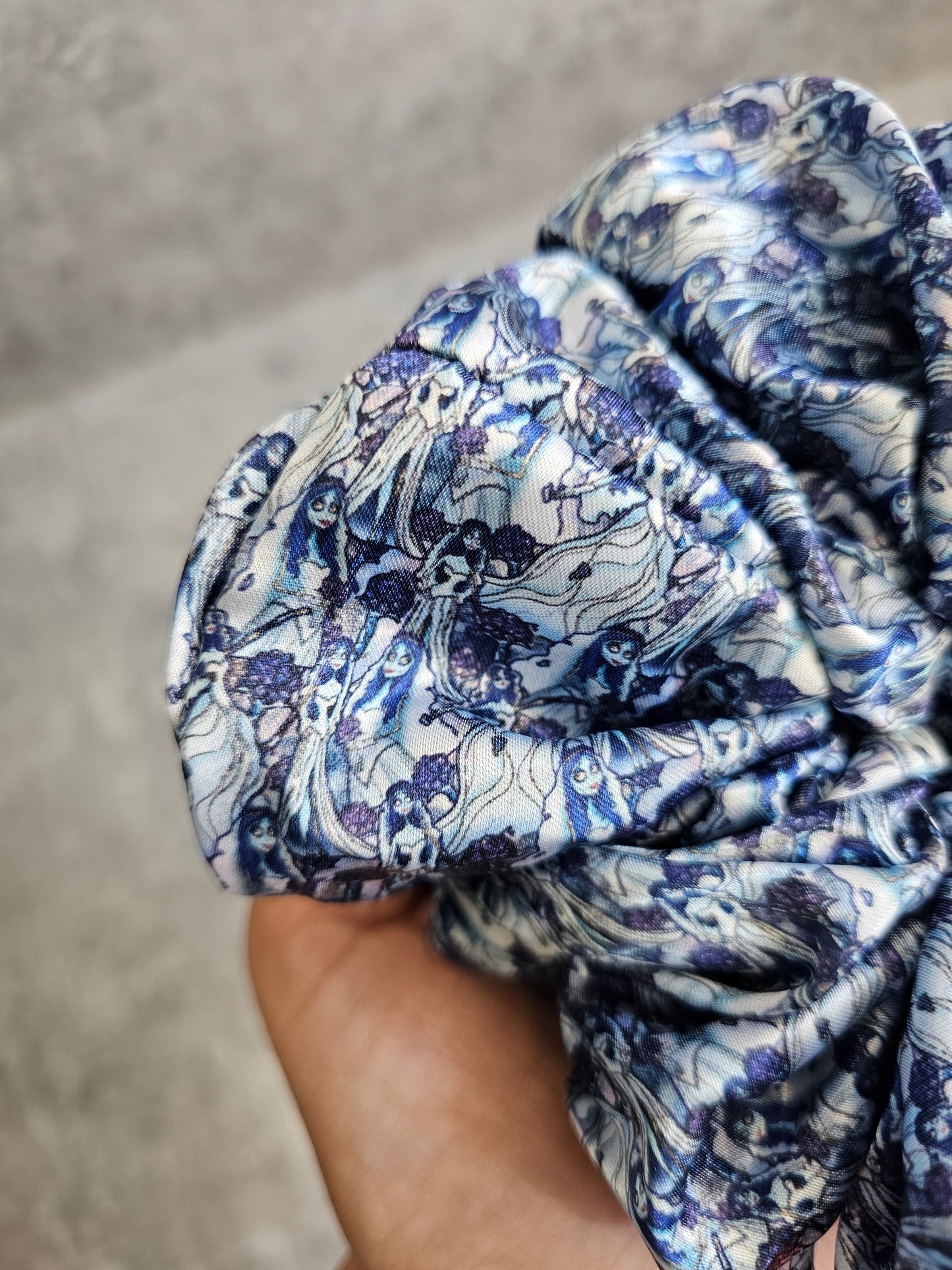 Corpse Wife XL Satin Hair Scrunchie