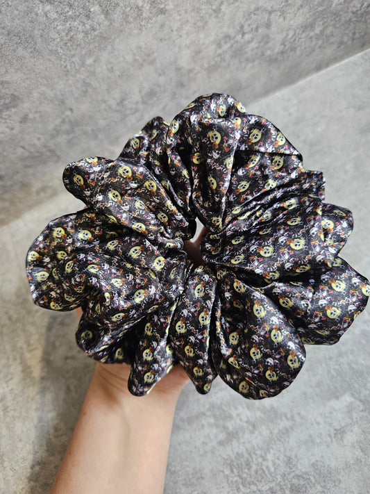 J the Skeleton XL Satin Hair Scrunchie