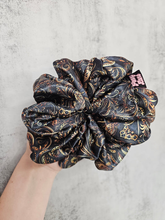 Feline Luxe XL Satin Hair Scrunchie