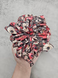 Poppy fields Velvet XL Hair Scrunchie.