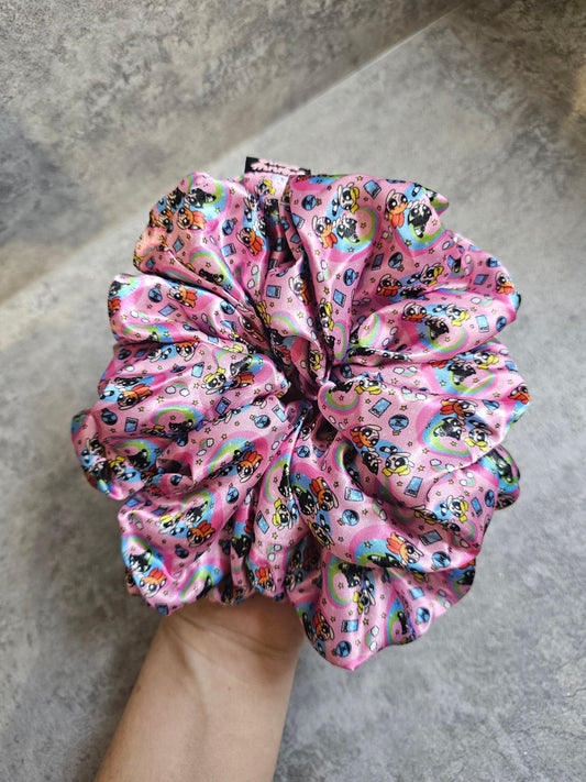 Power girls XL Satin Hair Scrunchie