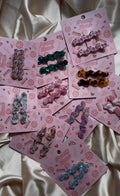 2 pack acetate crocodile clips. PLS custom hair clips.