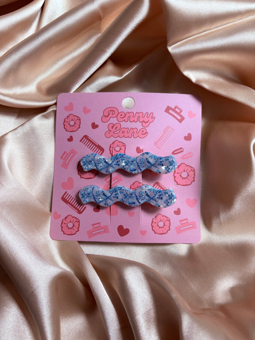 2 pack acetate crocodile clips. PLS custom hair clips.