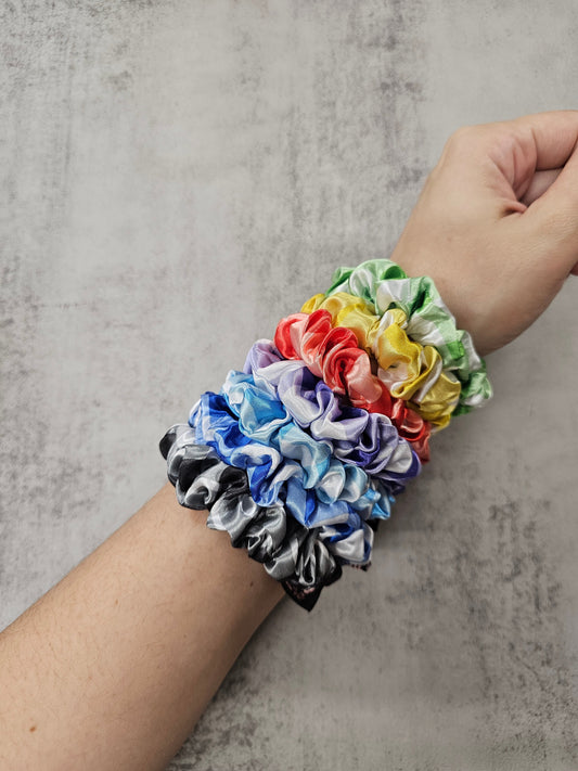 Gingham collection Mini Satin Hair Scrunchie, new designs