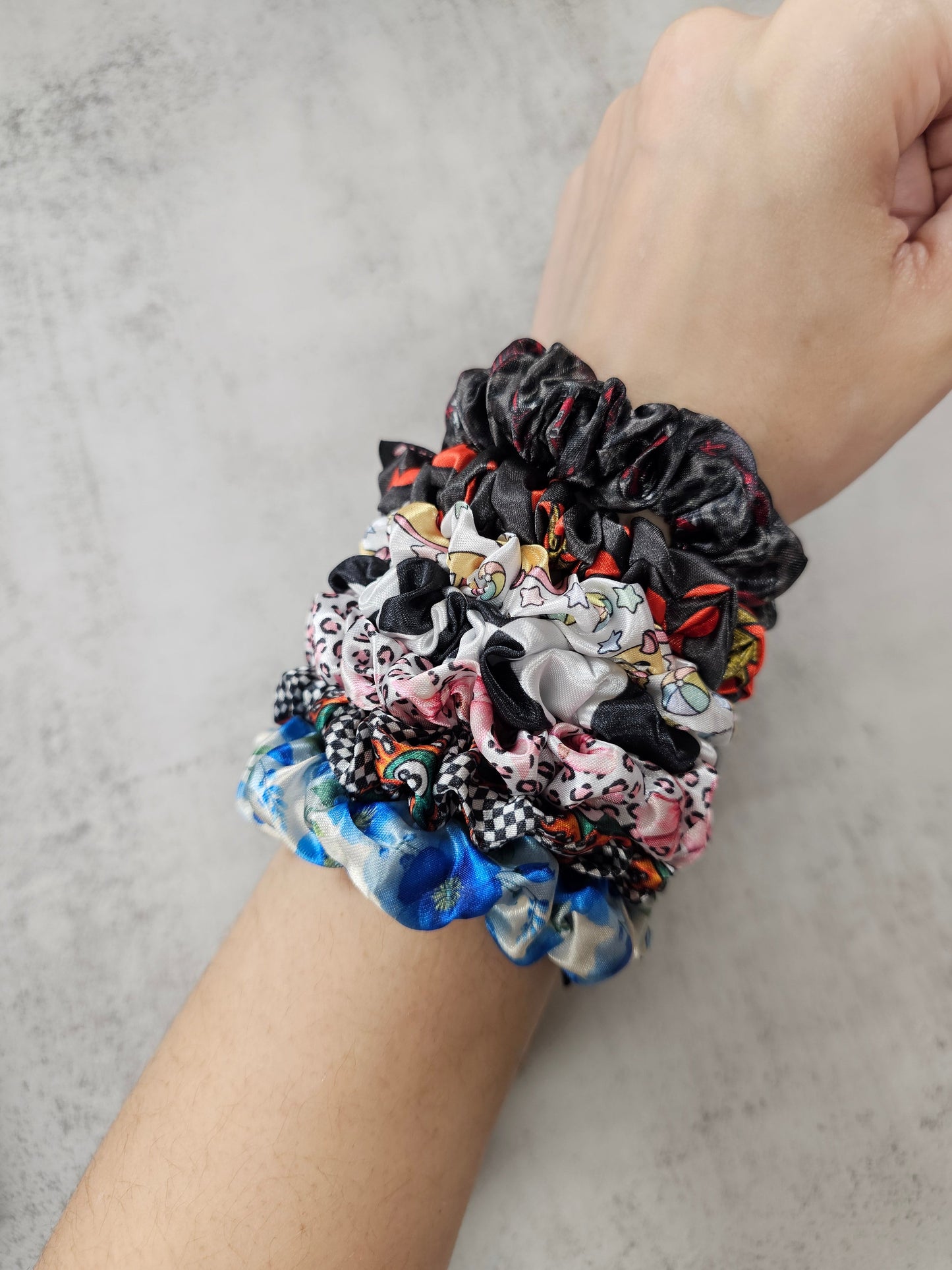 Mini Satin Hair Scrunchie, new designs