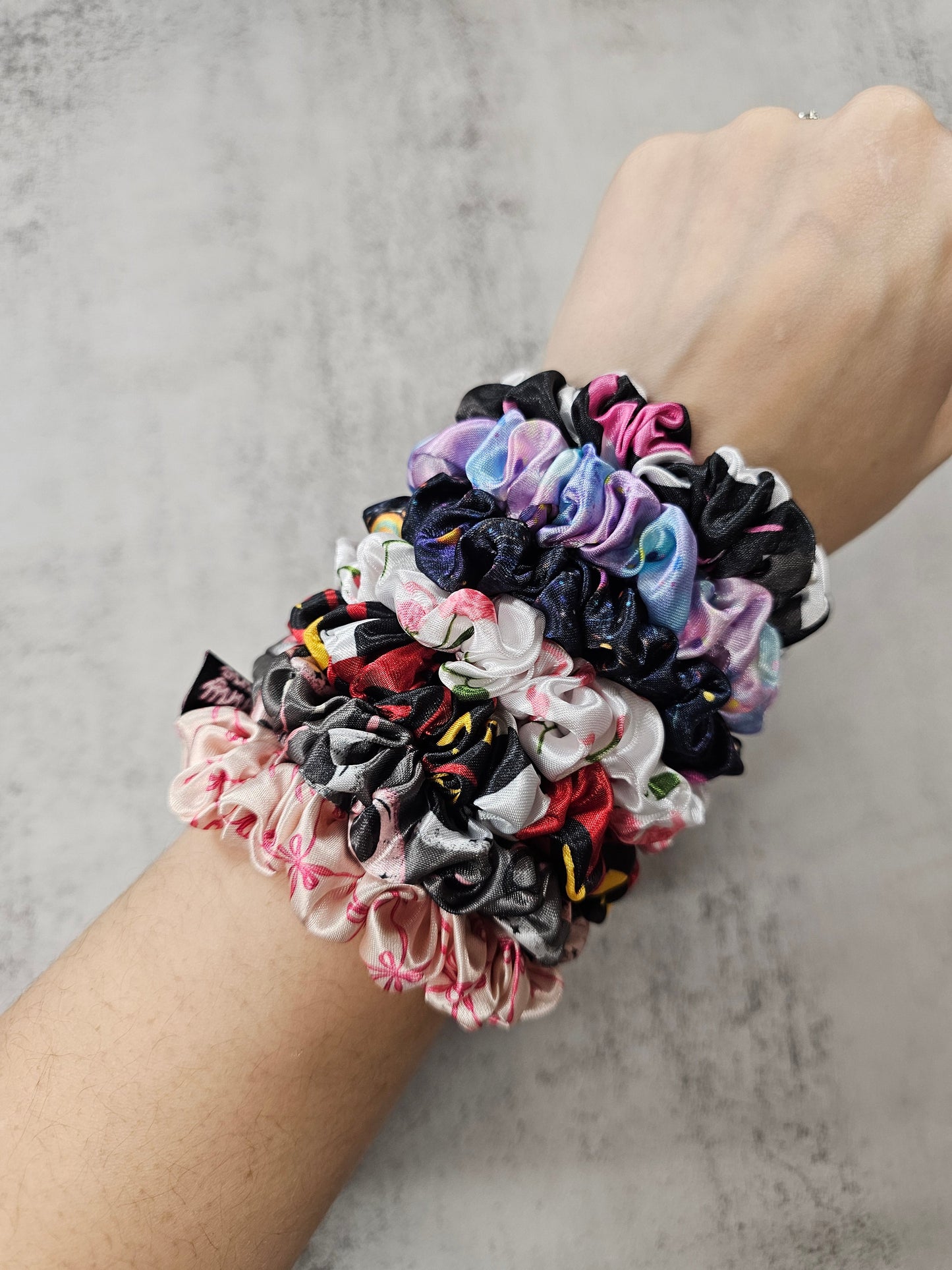 Mini Satin Hair Scrunchie, new designs