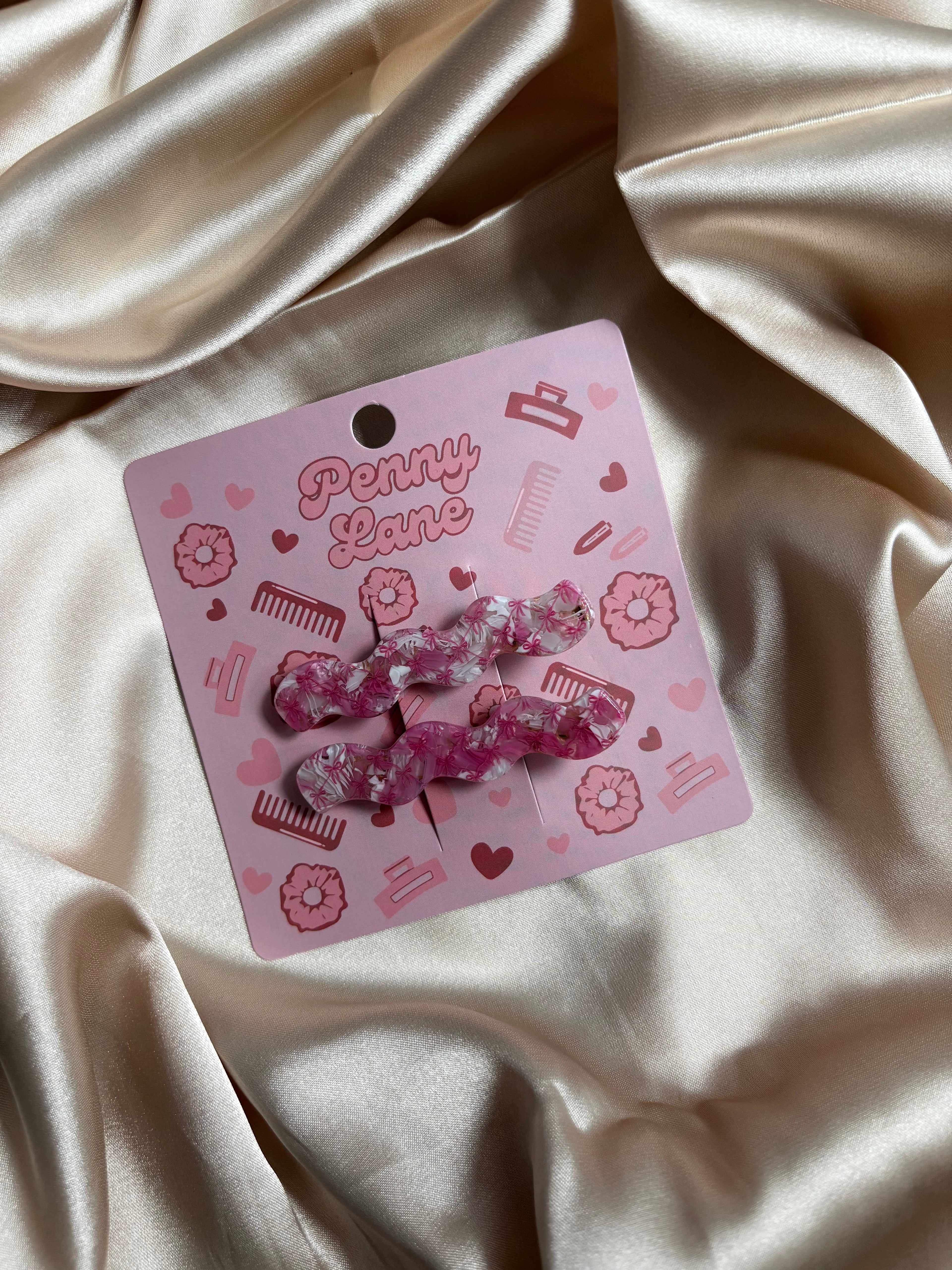 2 pack acetate crocodile clips. PLS custom hair clips.