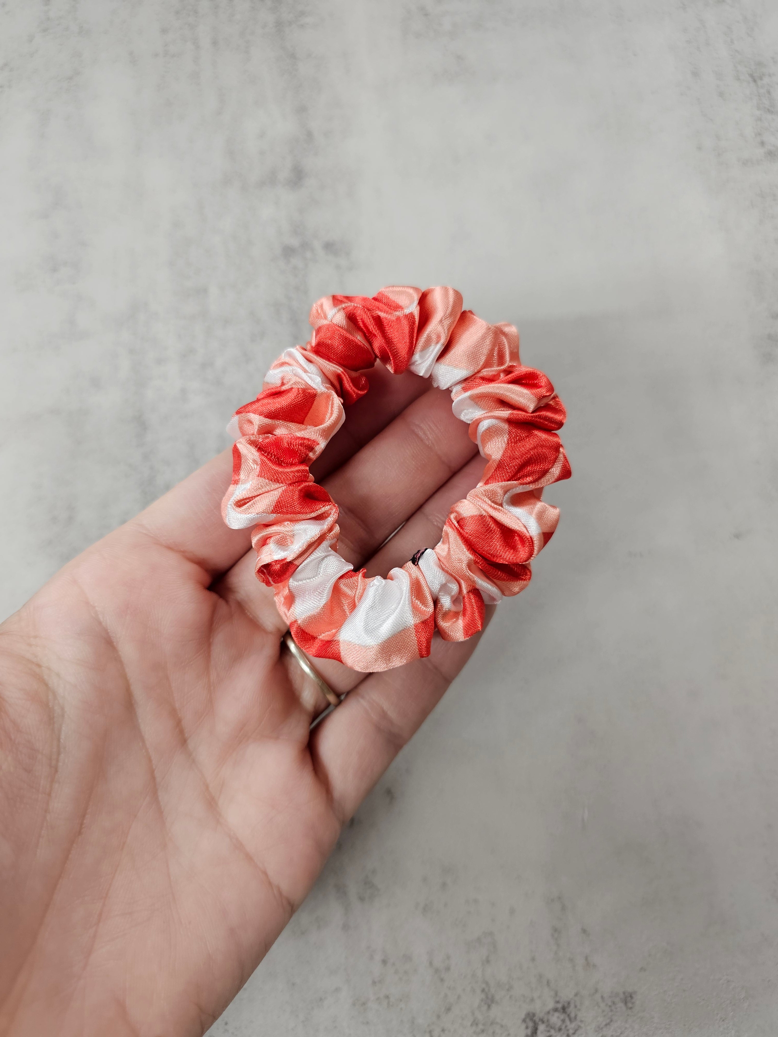 Gingham collection Mini Satin Hair Scrunchie, new designs