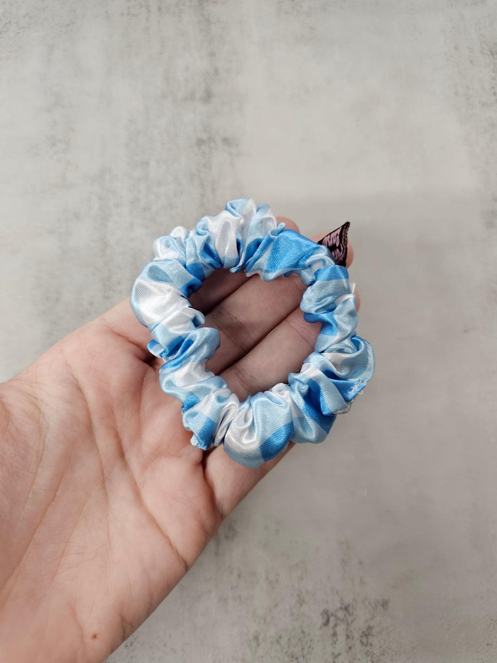 Gingham collection Mini Satin Hair Scrunchie, new designs