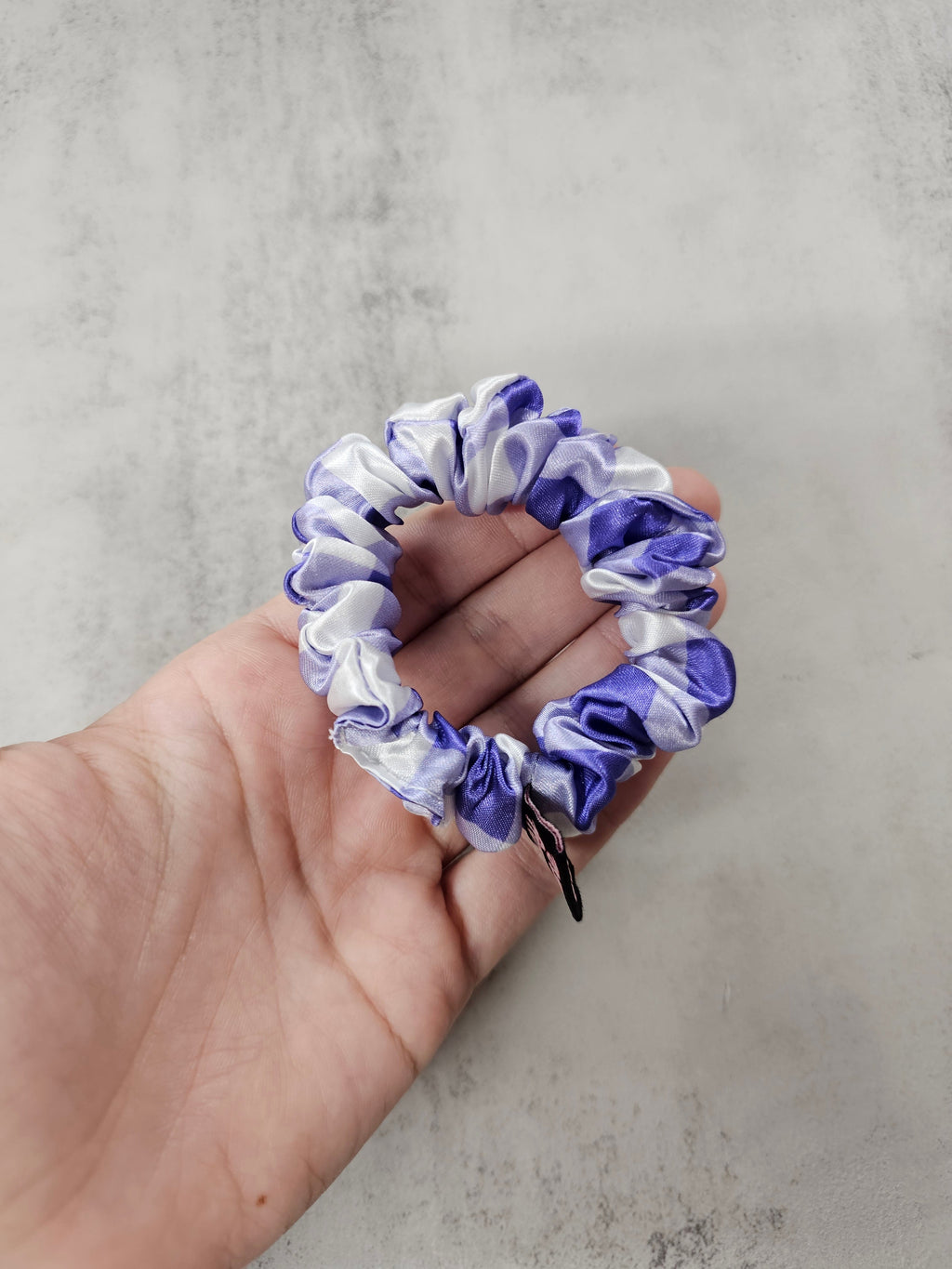 Gingham collection Mini Satin Hair Scrunchie, new designs