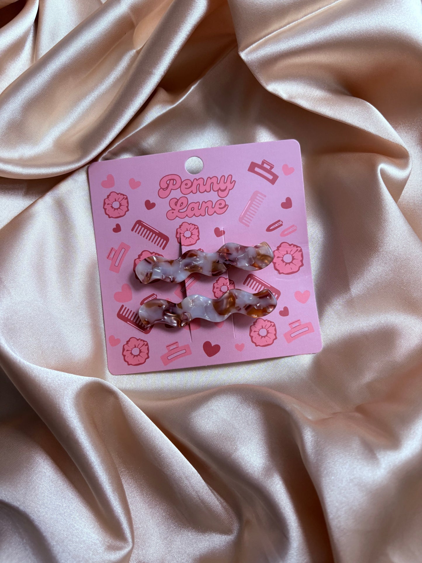 2 pack acetate crocodile clips. PLS custom hair clips.