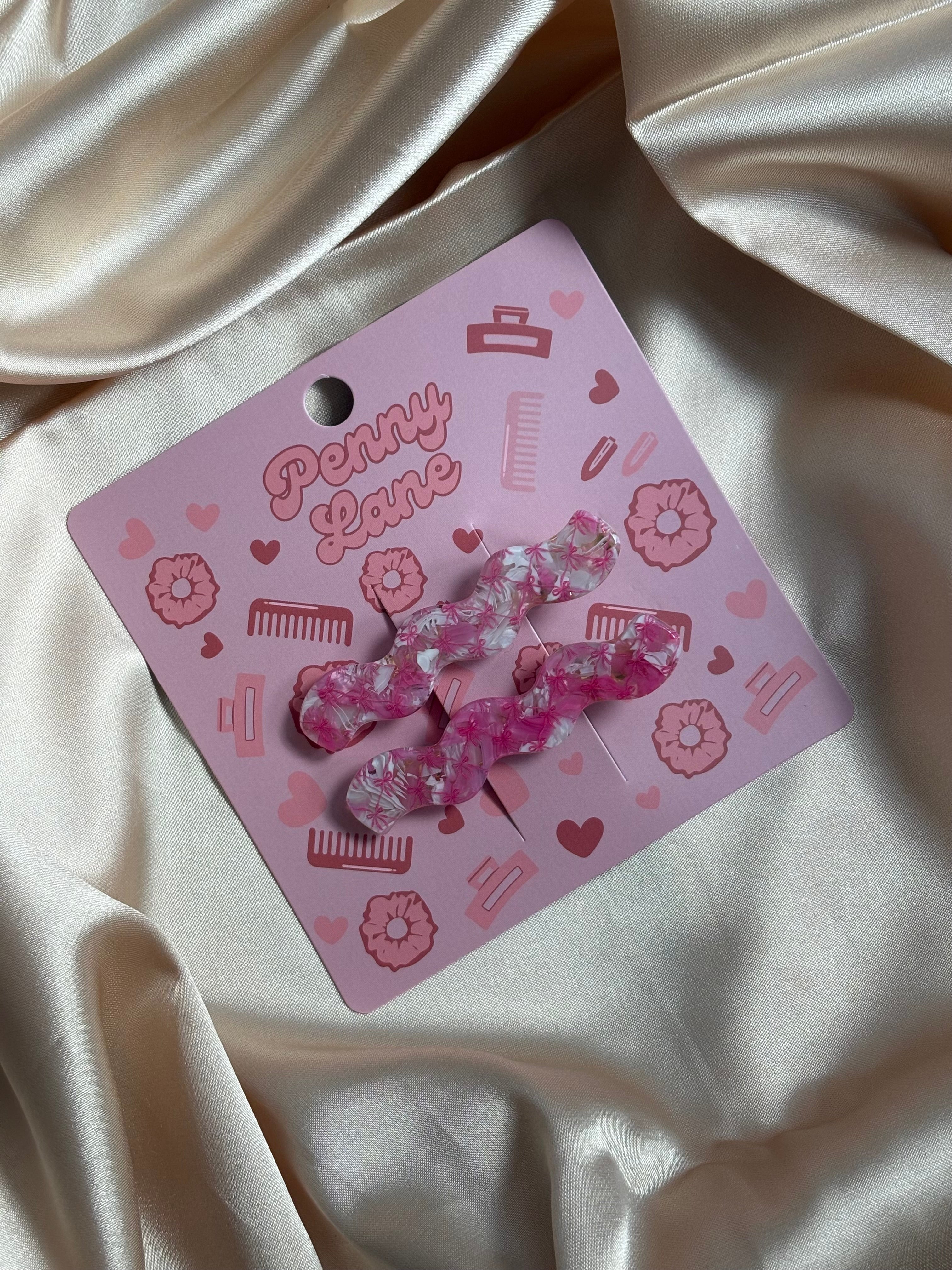 2 pack acetate crocodile clips. PLS custom hair clips.