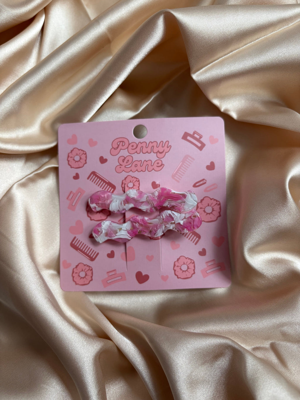 2 pack acetate crocodile clips. PLS custom hair clips.