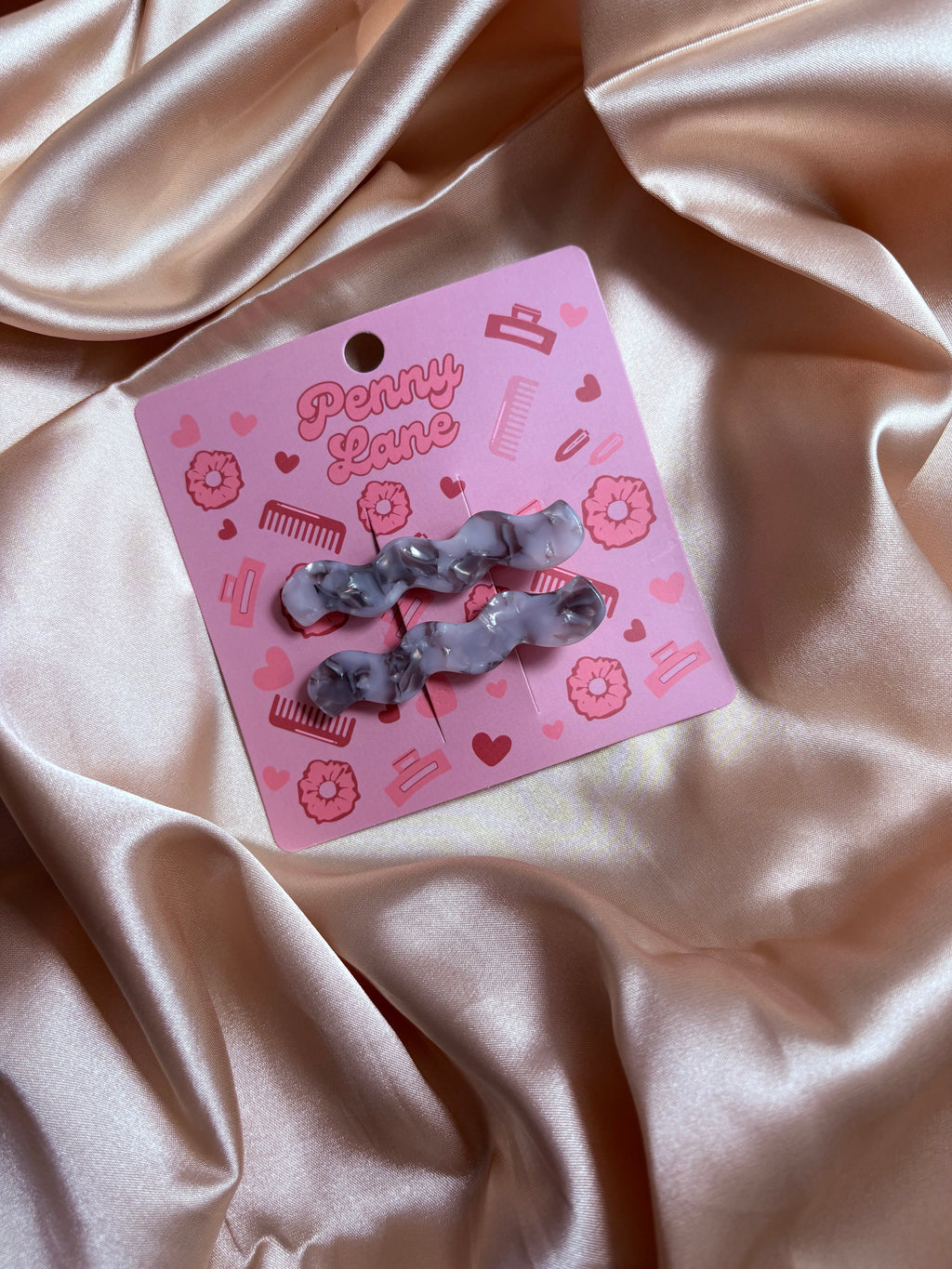 2 pack acetate crocodile clips. PLS custom hair clips.
