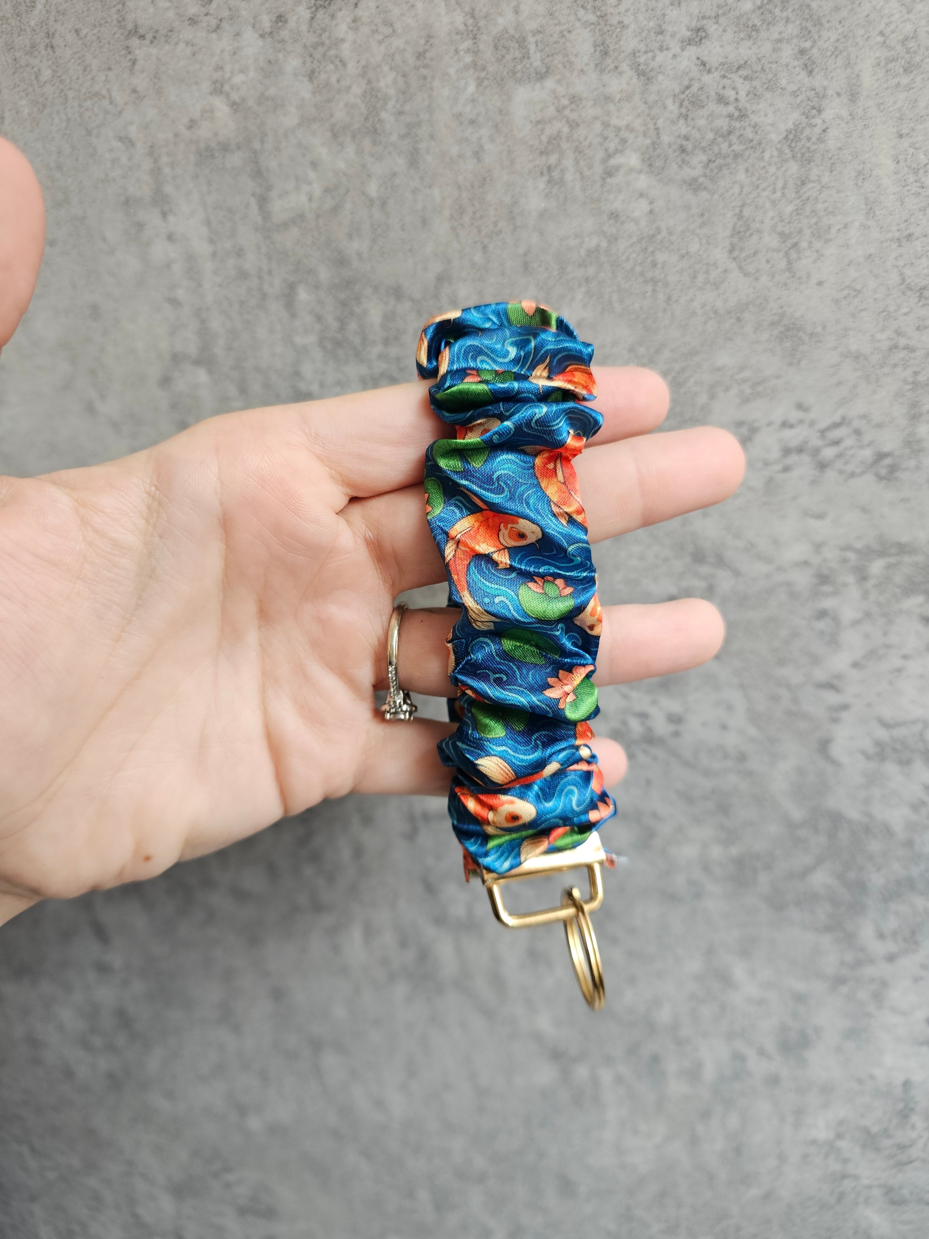 Koi fish Scrunchie Keyring