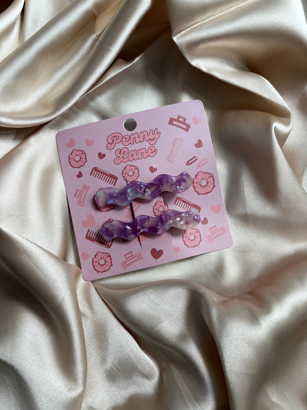 2 pack acetate crocodile clips. PLS custom hair clips.